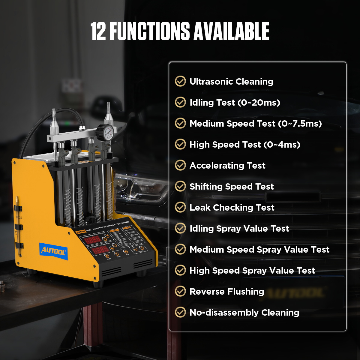 Fuel Injector Tester - Máquina de Limpeza de Injetores para