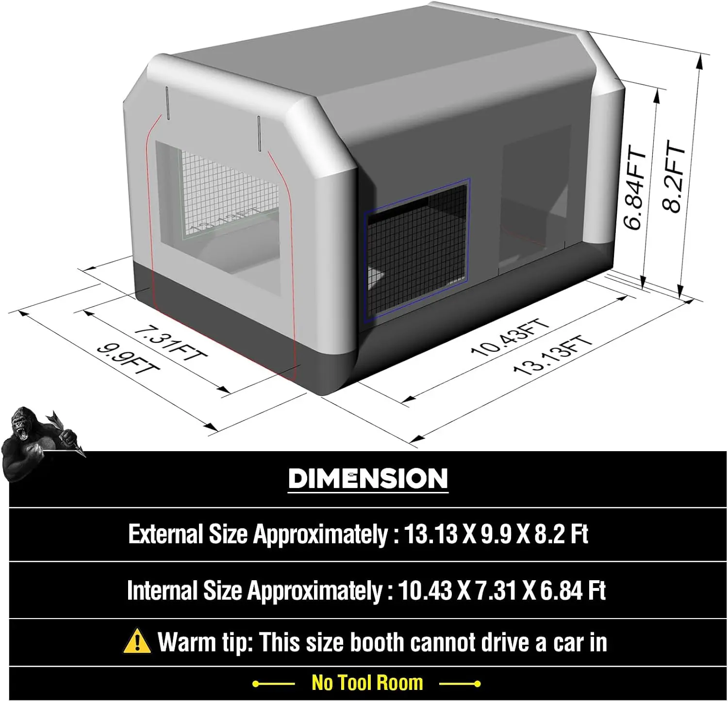Tenda Inflável para Pintura 13 - Inflatable Paint Booth avaliação e preço