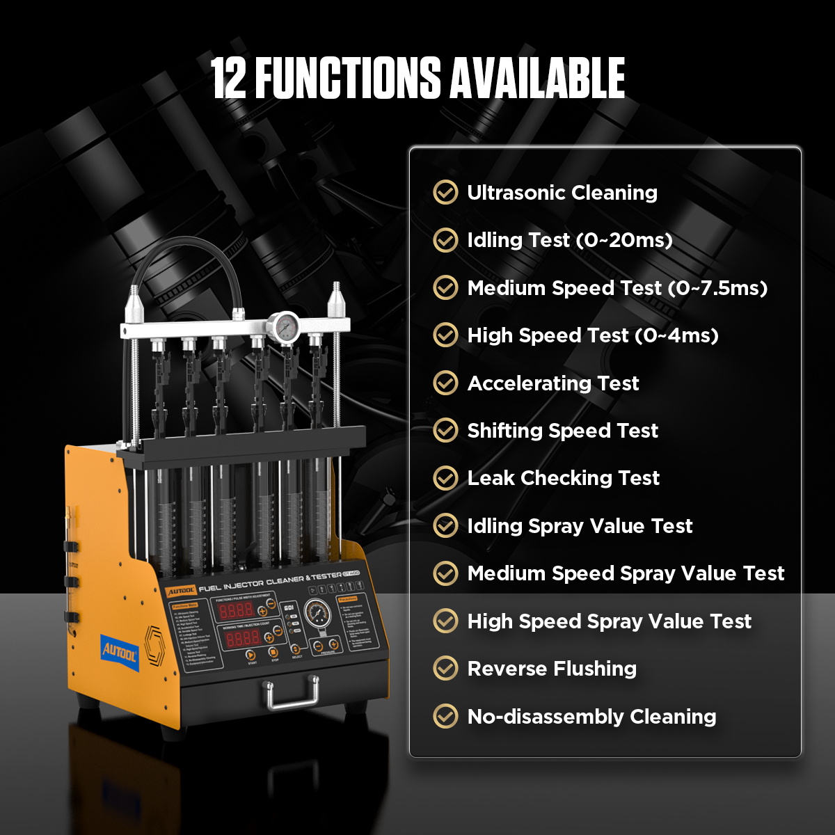 AUTOOL CT400 Carro GDI EFI FEI - Fuel Injector Tester avaliação e preço