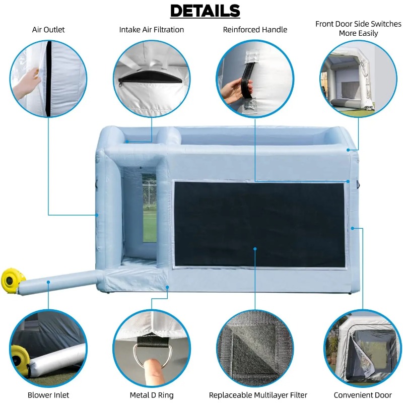 Cabine de spray de tinta inflá - Inflatable Paint Booth avaliação e preço